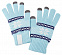 Сенсорные перчатки Snowflake, голубые с логотипом в Балашихе заказать по выгодной цене в кибермаркете AvroraStore
