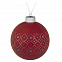 Елочный шар Chain, 10 см, красный с логотипом в Балашихе заказать по выгодной цене в кибермаркете AvroraStore
