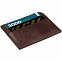 Чехол для карточек Apache, темно-коричневый с логотипом в Балашихе заказать по выгодной цене в кибермаркете AvroraStore