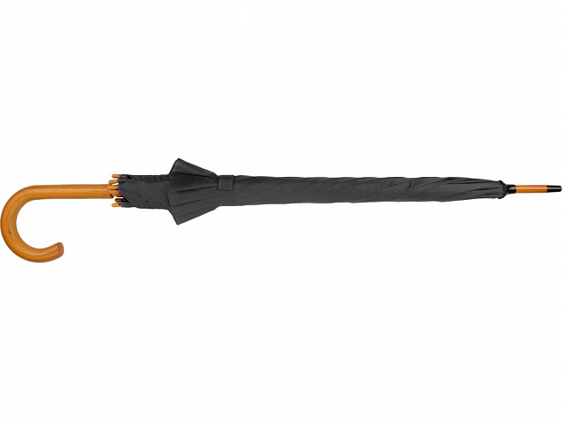 Зонт-трость Радуга, черный с логотипом в Балашихе заказать по выгодной цене в кибермаркете AvroraStore
