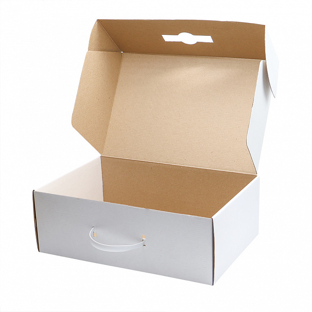 Подарочная коробка из МГК (с ручкой) 35,5*23,4*12,5 см с логотипом в Балашихе заказать по выгодной цене в кибермаркете AvroraStore