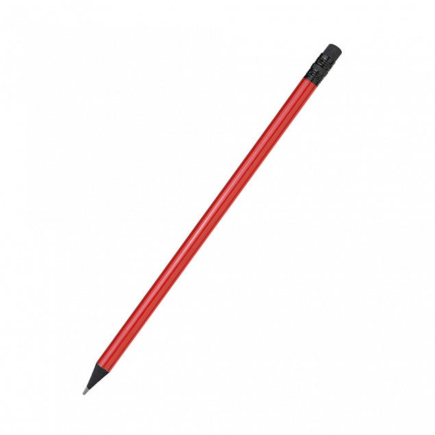 Карандаш Negro с цветным корпусом - Красный PP с логотипом в Балашихе заказать по выгодной цене в кибермаркете AvroraStore