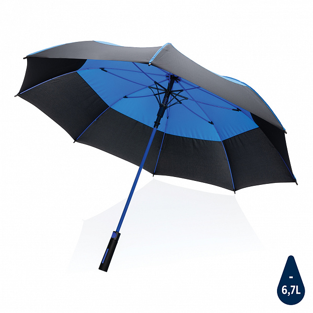 Зонт-антишторм Impact из RPET AWARE™ 190T, 27" с логотипом в Балашихе заказать по выгодной цене в кибермаркете AvroraStore