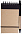 Блокнот на кольцах Eco Note с ручкой, черный с логотипом в Балашихе заказать по выгодной цене в кибермаркете AvroraStore