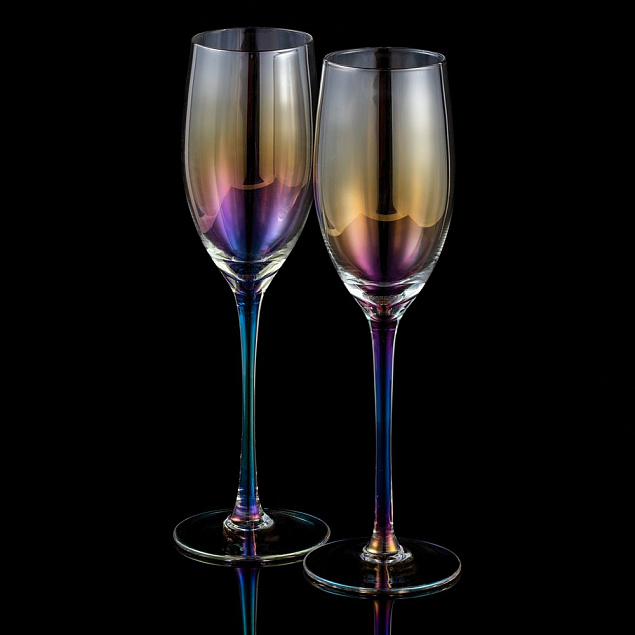 Набор из 2 бокалов для шампанского Perola с логотипом в Балашихе заказать по выгодной цене в кибермаркете AvroraStore