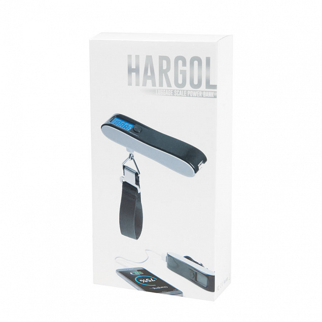 Универсальное зарядное устройство "Hargol" (2200mAh) с багажными весами с логотипом в Балашихе заказать по выгодной цене в кибермаркете AvroraStore