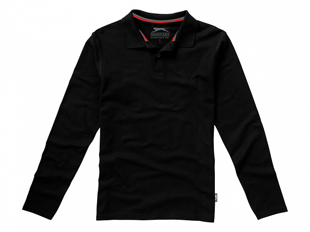Рубашка поло "Point" мужская с длинным рукавом с логотипом в Балашихе заказать по выгодной цене в кибермаркете AvroraStore