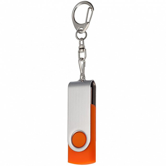 Флешка Twist, оранжевая, 8 Гб с логотипом в Балашихе заказать по выгодной цене в кибермаркете AvroraStore