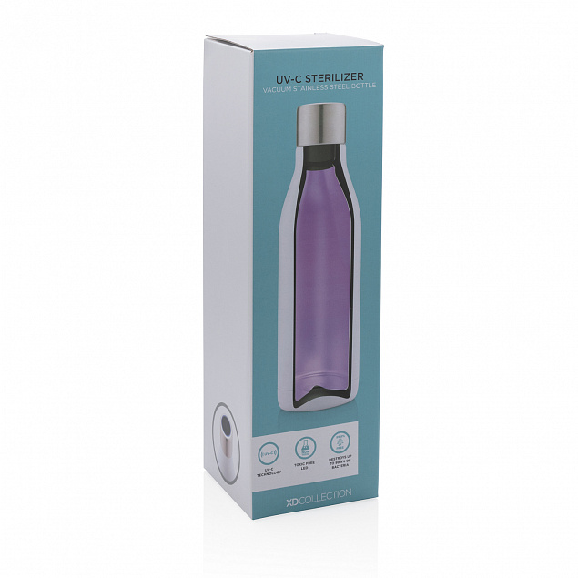 Вакуумная бутылка из нержавеющей стали с UV-C стерилизатором с логотипом в Балашихе заказать по выгодной цене в кибермаркете AvroraStore