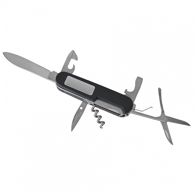 Нож многофункциональный "УРОВЕНЬ"  (11 функций),  фонарь (2 LED)  в подарочной упаковке с логотипом в Балашихе заказать по выгодной цене в кибермаркете AvroraStore