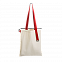 Шопер Superbag (неокрашенный с красным) с логотипом в Балашихе заказать по выгодной цене в кибермаркете AvroraStore