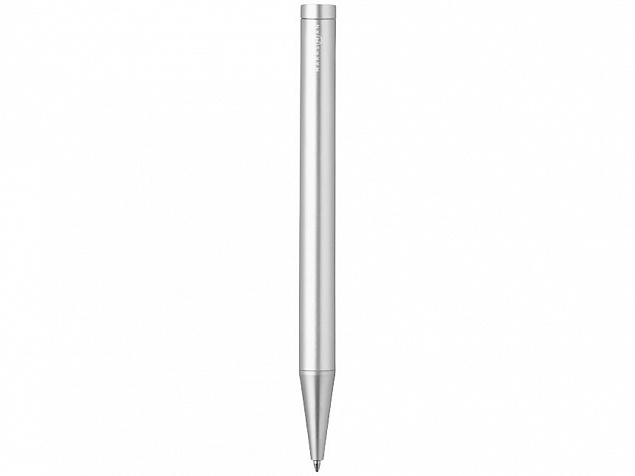 Ручка шариковая Carve, серебристый с логотипом в Балашихе заказать по выгодной цене в кибермаркете AvroraStore