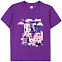 Футболка детская «Йогуртбург», фиолетовая с логотипом в Балашихе заказать по выгодной цене в кибермаркете AvroraStore