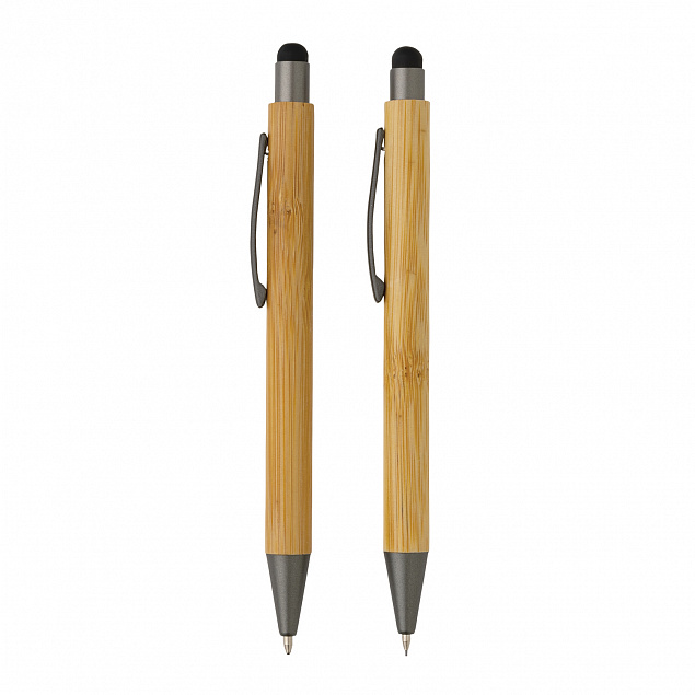 Набор Bamboo с ручкой и карандашом в коробке с логотипом в Балашихе заказать по выгодной цене в кибермаркете AvroraStore