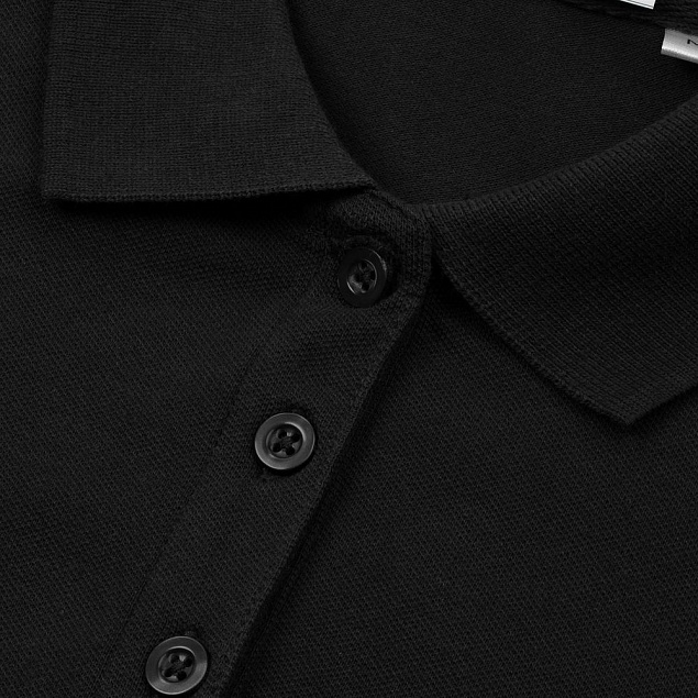Рубашка поло женская PHOENIX WOMEN, черная с логотипом в Балашихе заказать по выгодной цене в кибермаркете AvroraStore