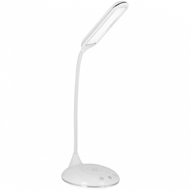 Лампа с беспроводной зарядкой Bright Helper, белая с логотипом в Балашихе заказать по выгодной цене в кибермаркете AvroraStore