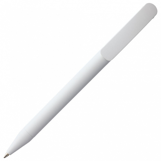 Ручка шариковая Prodir DS3 TMM-X, белая с логотипом в Балашихе заказать по выгодной цене в кибермаркете AvroraStore