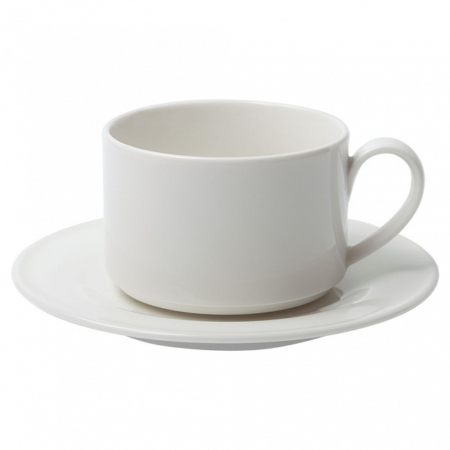 Чайная пара Maxim Diamond, молочно-белая с логотипом в Балашихе заказать по выгодной цене в кибермаркете AvroraStore