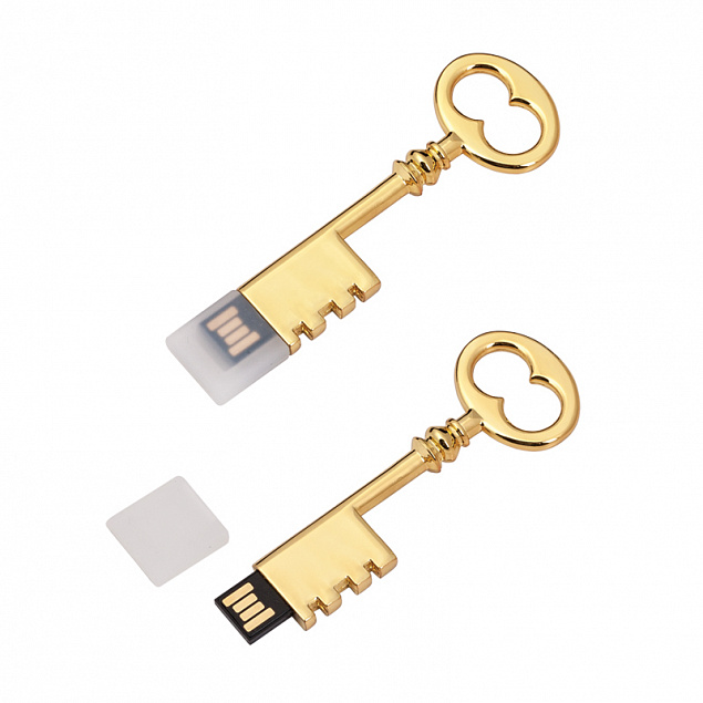 Флеш-карта USB 8GB "Золотой ключик" с логотипом в Балашихе заказать по выгодной цене в кибермаркете AvroraStore