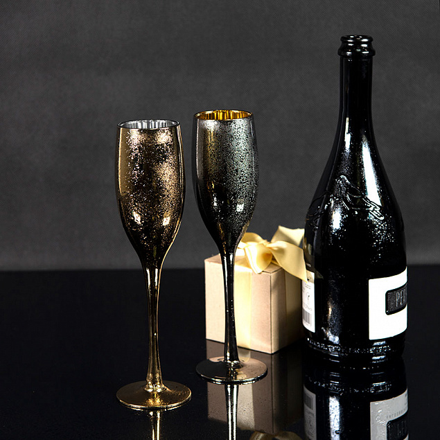 Набор бокалов для шампанского MOONSUN (2шт) с логотипом в Балашихе заказать по выгодной цене в кибермаркете AvroraStore