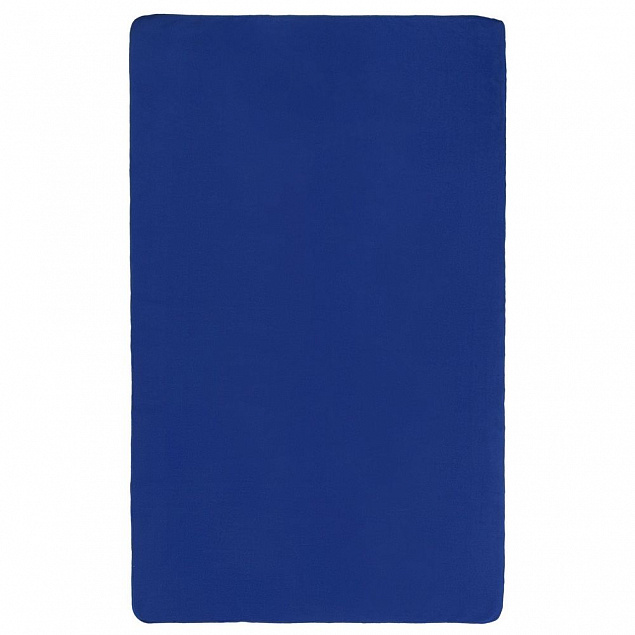 Флисовый плед Warm&Peace XL, ярко-синий с логотипом в Балашихе заказать по выгодной цене в кибермаркете AvroraStore