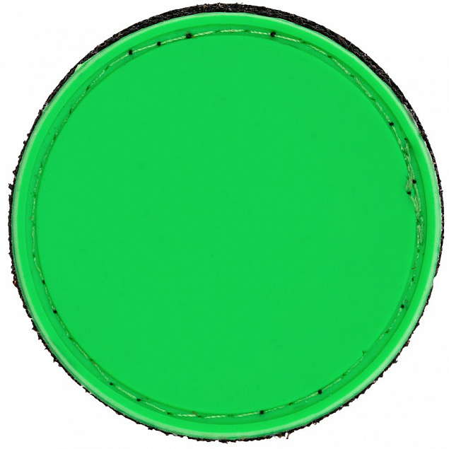Лейбл из ПВХ с липучкой Menteqo Round, зеленый неон с логотипом в Балашихе заказать по выгодной цене в кибермаркете AvroraStore