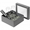 Коробка Teaser с окошком, серая с логотипом в Балашихе заказать по выгодной цене в кибермаркете AvroraStore