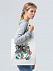 Холщовая сумка Floral, молочно-белая с логотипом в Балашихе заказать по выгодной цене в кибермаркете AvroraStore