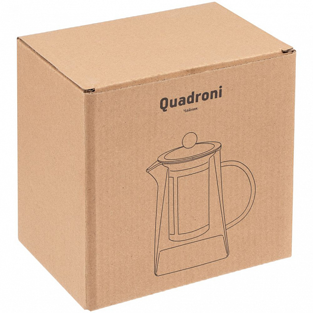 Чайник Quadroni с логотипом в Балашихе заказать по выгодной цене в кибермаркете AvroraStore