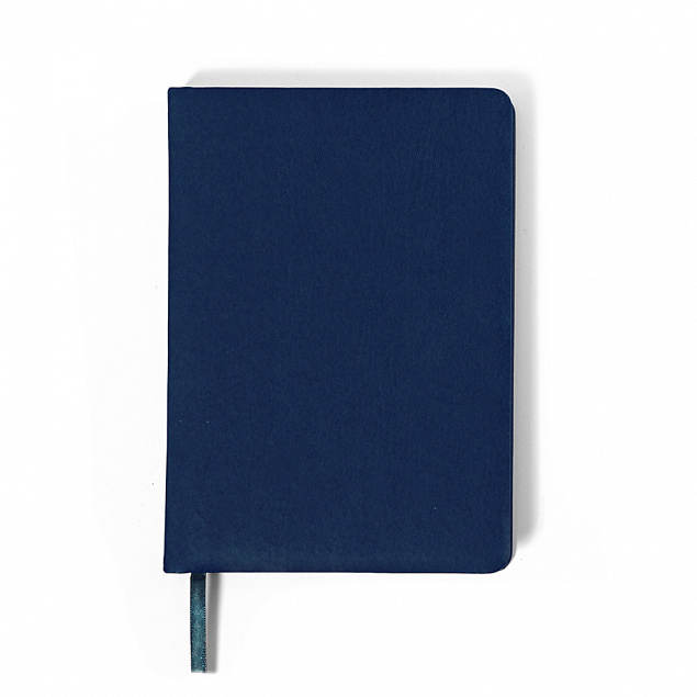 Ежедневник недатированный Duncan, А5,  темно-синий, белый блок с логотипом в Балашихе заказать по выгодной цене в кибермаркете AvroraStore