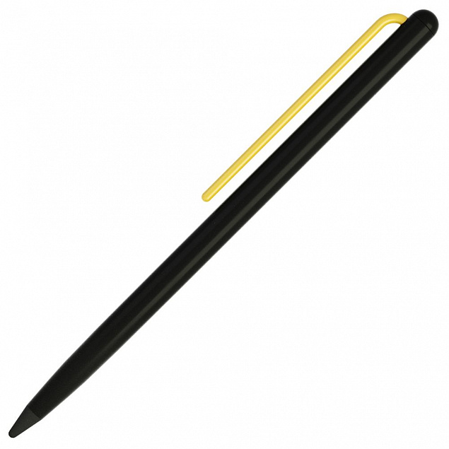 Карандаш GrafeeX в чехле, черный с желтым с логотипом в Балашихе заказать по выгодной цене в кибермаркете AvroraStore