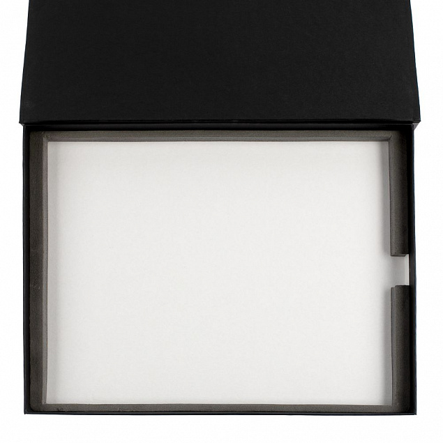 Коробка Roomy с ложементом для плакетки, черная с логотипом в Балашихе заказать по выгодной цене в кибермаркете AvroraStore