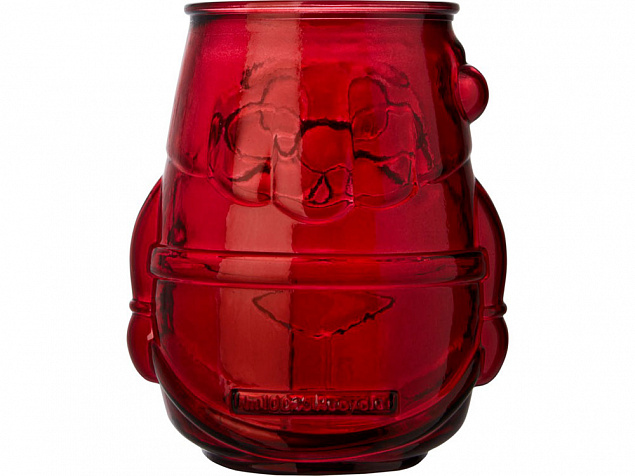 Подставка для чайной свечи Nouel из переработанного стекла, красный с логотипом в Балашихе заказать по выгодной цене в кибермаркете AvroraStore
