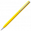 Ручка шариковая Hotel Chrome, ver.2, желтая с логотипом в Балашихе заказать по выгодной цене в кибермаркете AvroraStore