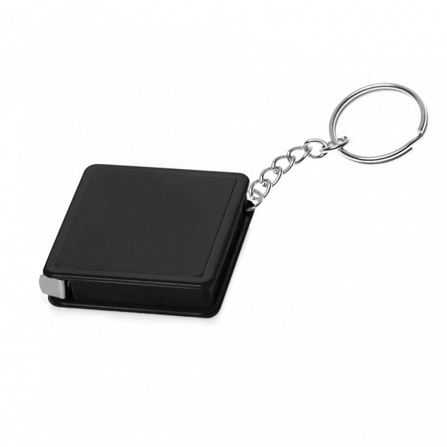 Брелок-рулетка Tape, распродажа, черный с логотипом в Балашихе заказать по выгодной цене в кибермаркете AvroraStore
