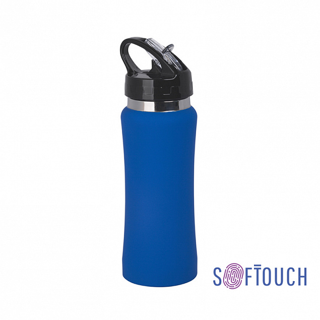 Бутылка для воды "Индиана", покрытие soft touch, 0,6 л. с логотипом в Балашихе заказать по выгодной цене в кибермаркете AvroraStore
