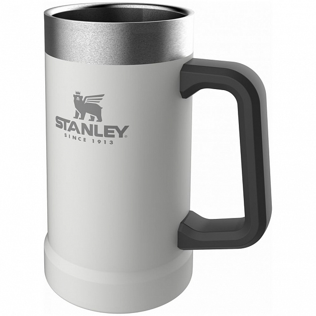 Пивная кружка Stanley Adventure, белая с логотипом в Балашихе заказать по выгодной цене в кибермаркете AvroraStore