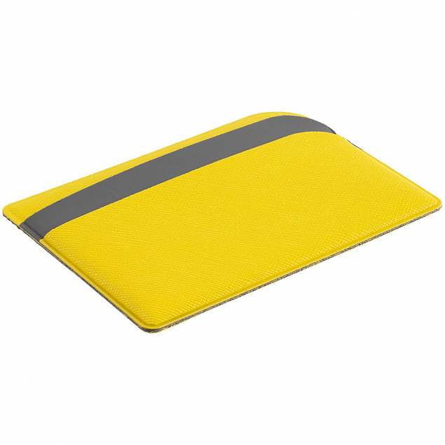 Чехол для карточек Dual, желтый с логотипом в Балашихе заказать по выгодной цене в кибермаркете AvroraStore