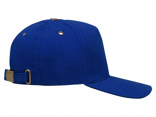 Бейсболка New York  5-ти панельная  с металлической застежкой и фурнитурой, классический синий с логотипом в Балашихе заказать по выгодной цене в кибермаркете AvroraStore