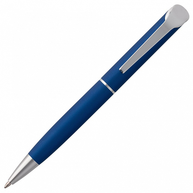 Ручка шариковая Glide, синяя с логотипом в Балашихе заказать по выгодной цене в кибермаркете AvroraStore