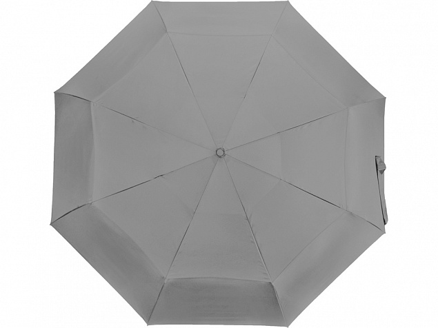 Зонт-автомат складной Canopy, серый с логотипом в Балашихе заказать по выгодной цене в кибермаркете AvroraStore