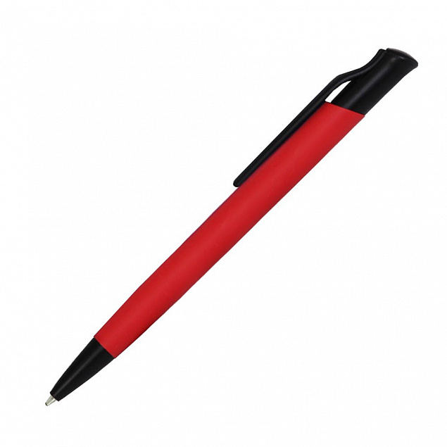 Шариковая ручка Grunge, красная с логотипом в Балашихе заказать по выгодной цене в кибермаркете AvroraStore