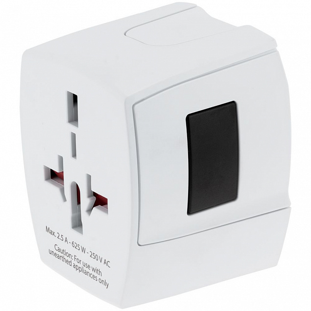 Зарядное устройство S-Kross MUV USB для путешествий, белое с логотипом в Балашихе заказать по выгодной цене в кибермаркете AvroraStore