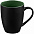 Кружка Bright Tulip, матовая, черная с зеленым с логотипом в Балашихе заказать по выгодной цене в кибермаркете AvroraStore