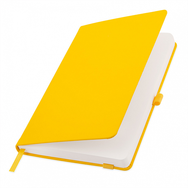 Бизнес-блокнот А5 FLIPPY, желтый, твердая обложка, в линейку с логотипом в Балашихе заказать по выгодной цене в кибермаркете AvroraStore