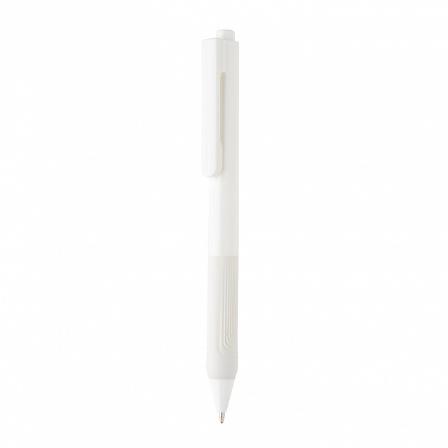 Ручка X9 с глянцевым корпусом и силиконовым грипом с логотипом в Балашихе заказать по выгодной цене в кибермаркете AvroraStore