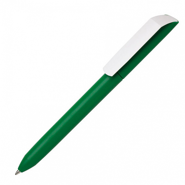 Ручка шариковая FLOW PURE с белым клипом с логотипом в Балашихе заказать по выгодной цене в кибермаркете AvroraStore