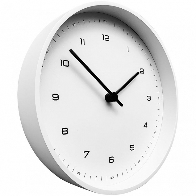 Часы настенные White, белые с логотипом в Балашихе заказать по выгодной цене в кибермаркете AvroraStore