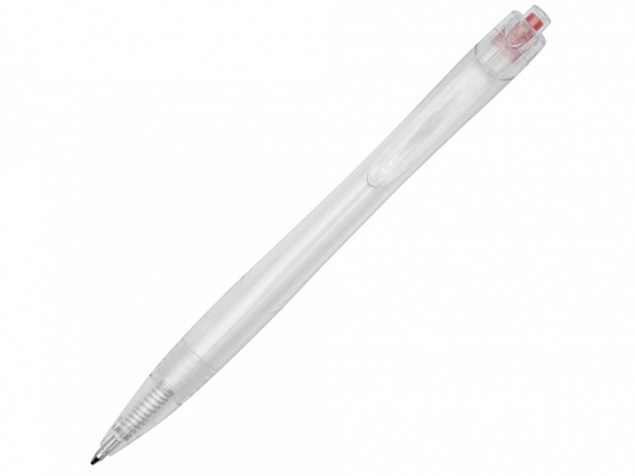 Шариковая ручка Honua из переработанного ПЭТ, прозрачный/красный с логотипом в Балашихе заказать по выгодной цене в кибермаркете AvroraStore