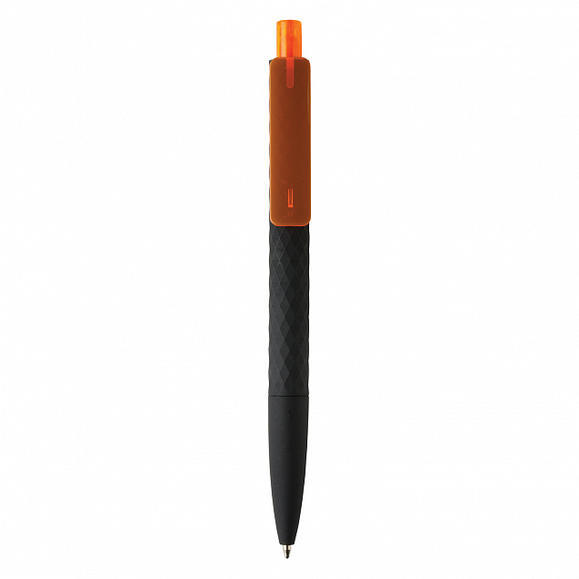 Черная ручка X3 Smooth Touch, оранжевый с логотипом в Балашихе заказать по выгодной цене в кибермаркете AvroraStore